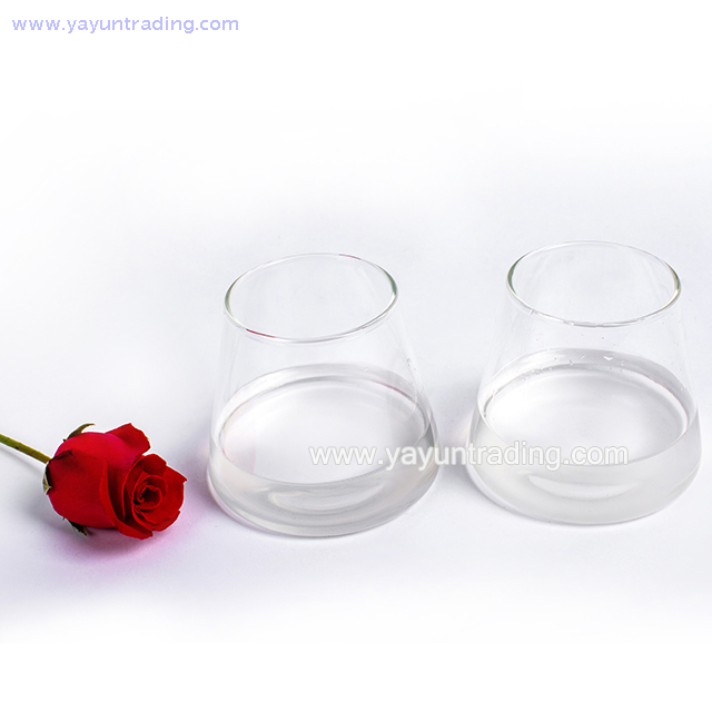 wholesale thick bottom clear water glass cup for five hotel