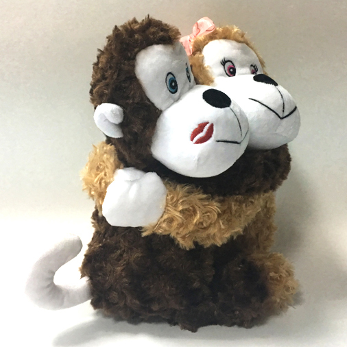 Valentines Gifts Long Arm Couple Soft Hug Monkey Plush 