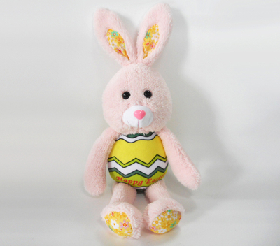 Plush Rabbit Easter Pink Furry Fluffy Plush Stuffed Animals
