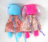 Easter Festival Blue Plush Stuffed Cute Rabbit Kids Gift Bag