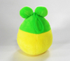 Smiling Green Frog Shape Stuffed Egg Toys with Tie 