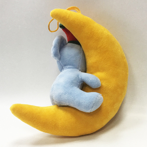 Lovely Plush stuffed elephant with Blue Moon Toy