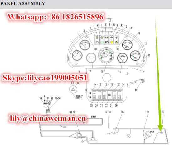 Sdlg LG956 LG968 Wheel Loader Spare Parts Oil Level Sensor Rg2268-M16A 4130000269