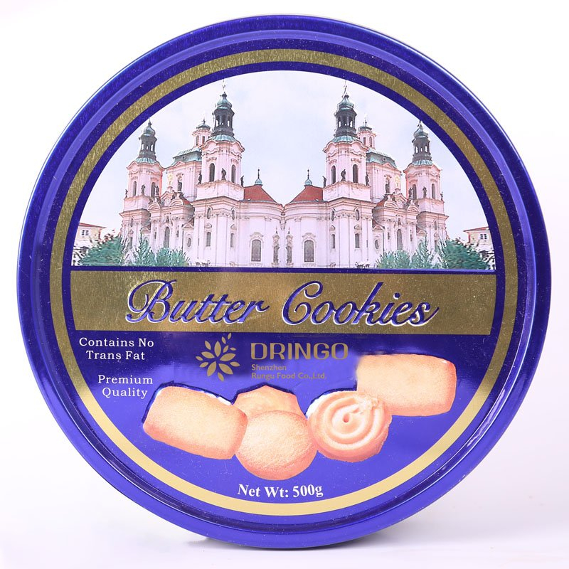 500g Everyday Boxed Tin Can Butter Cookie