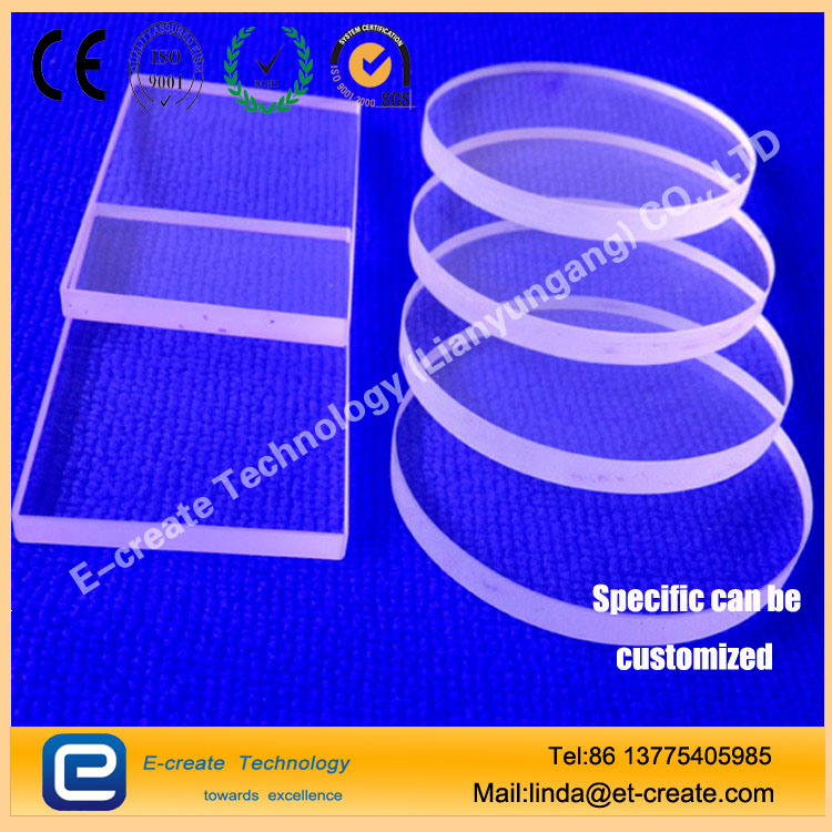 High light transmittance 92- 99.5% transparent uv quartz glass plate, clear quartz glass sheet