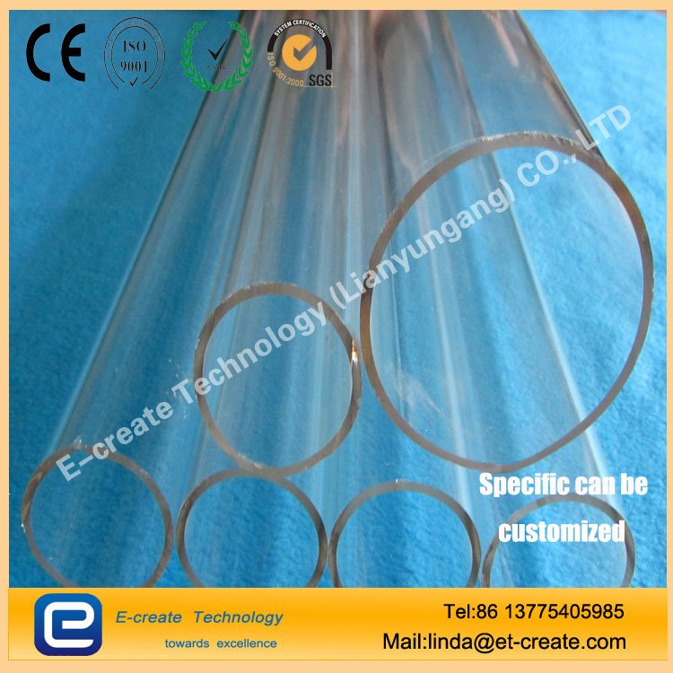 High purity and light transmission Quartz tube for uv lamp