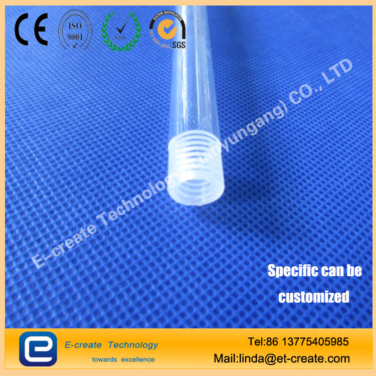 CNC thread processing, high-precision screw thread, quartz tube processing thread, quartz thread pipe processing factory