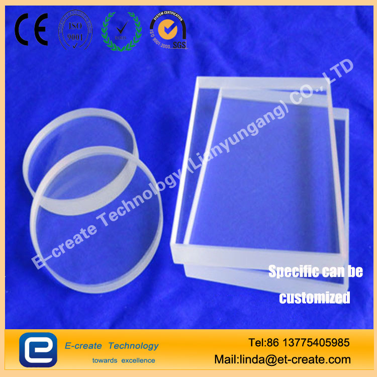 Slot opening Quartz plate profiled hole processing high temperature low coefficient of expansion glass mold