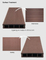 Suelo pl&aacute;stico de madera del Decking del compuesto WPC del color natural para el jard&iacute;n