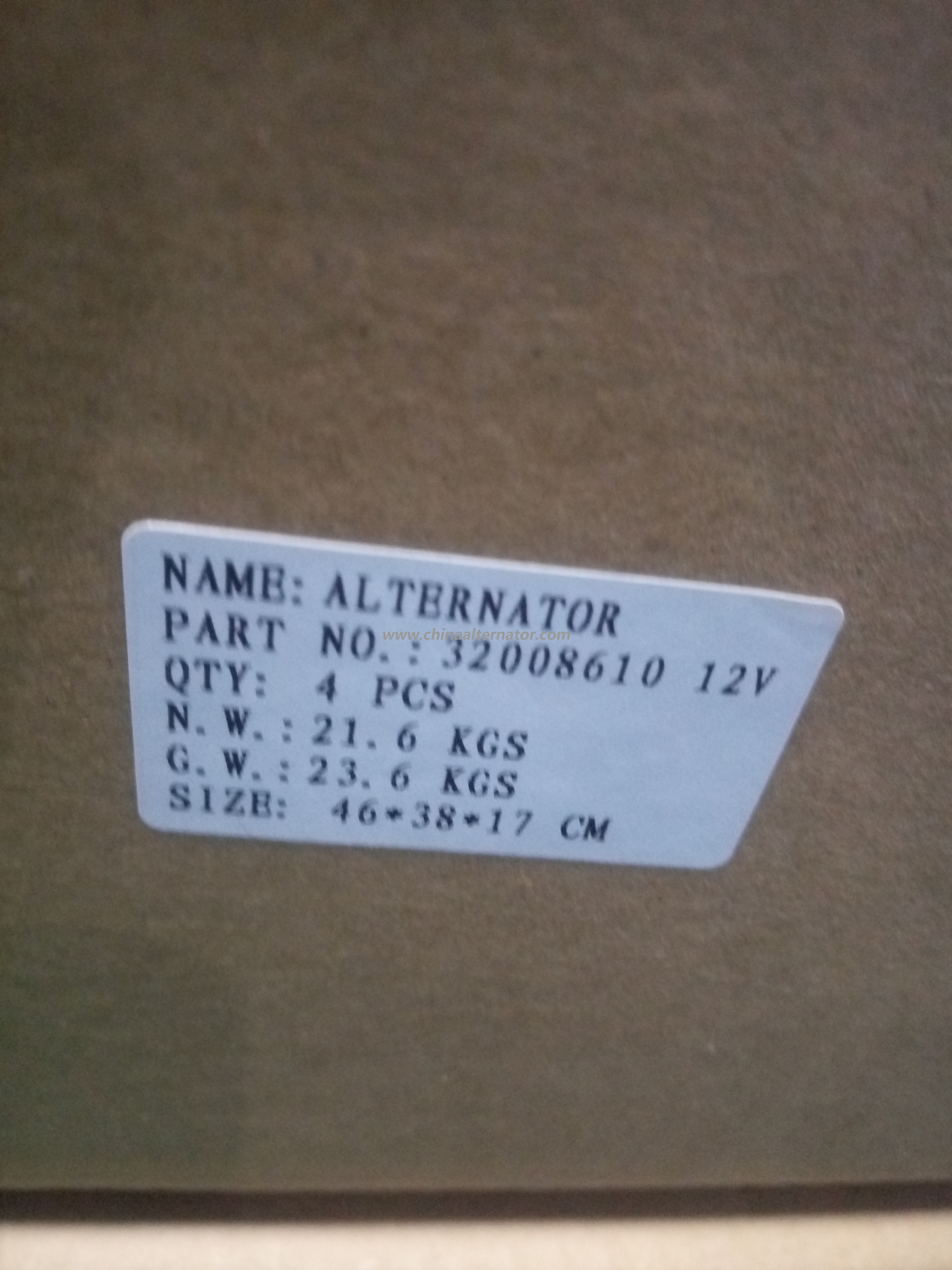 Alternator For JCB,MOSA,IA1212,32008610,72735073 