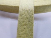 aramid fiber webbing for fire safety garments