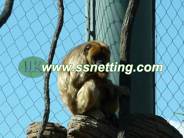 Monkey Enclosure Mesh monkey wire rope netting,monkey cage mesh