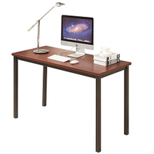 CMO 55" Large Size Modern Computer Desk Long Office Desk Writing Desk, Workstation Table for Home Office, Teak