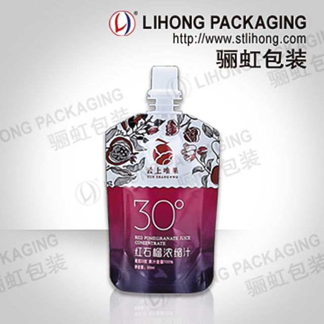 Standing Pouch Packaging With Spout For Concentrated Juice