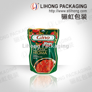 Special Shape Diecut Laminated Packing Bag for Food 70G Tomato Sauce
