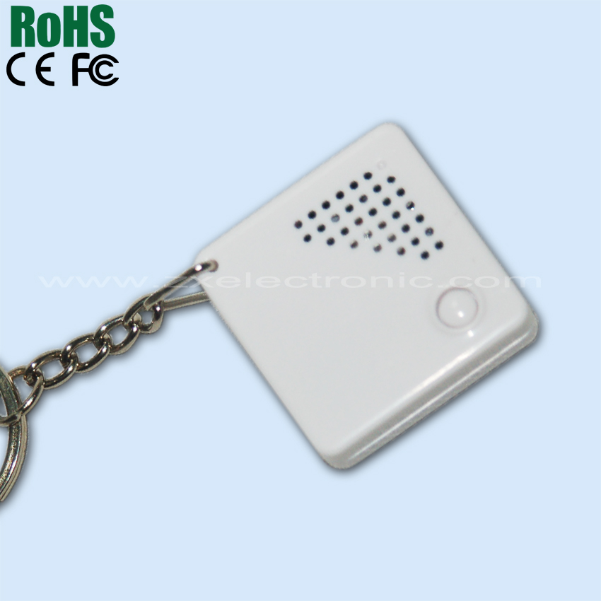 ABS Plastic Box Square Shape Custom Sound Keychain