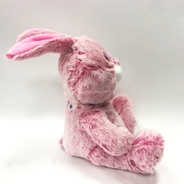 Cute Plush Toys Pink Rabbit Doll with Bow Tie