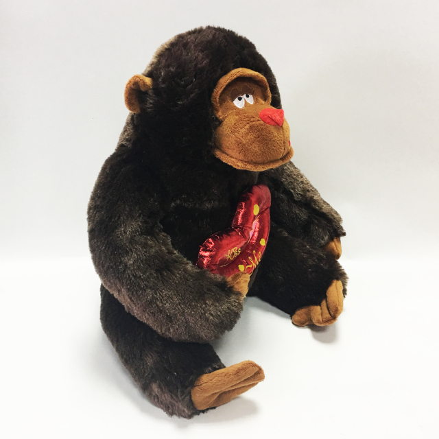 Dark Brown Soft Orangutan Toys Plush Stuffy Toy