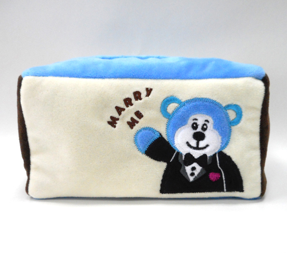 Cartoon Paper Towel Box Tissue Cover Plush Paper Box Cover