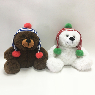 Customized 25cm Stuffed Bear High Quality Plush Christmas Teddy Bear