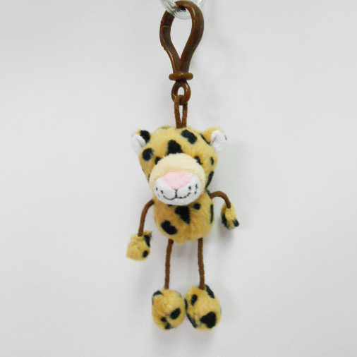 Custom Soft Plush Cheetah Toy Keychain