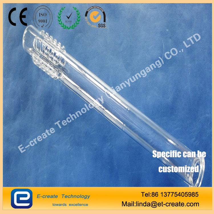 clear high quality quartz reactor tube for Mersen HCL Furnace