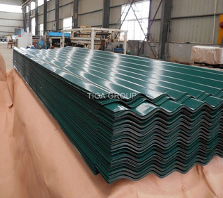 Corrugated PPGI PPGL Metal Roofing Trapezoidal Steel Sheets Glazed Roof Tile
