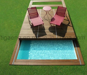 Easy Clean Maintenance Free Solid WPC Outdoor Decking Floor