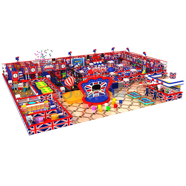 Индивидуальный парк развлечений Детская крытая мягкая игровая площадка с батутом
