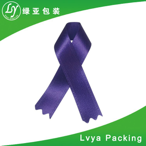 polyester solid blue colour Grosgrain Ribbons for package