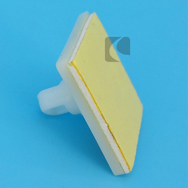 A004 POP Plastic Price Tag Sign Card Holder Paper Display Hanging Poster Hangers Hooks Accessories Side L24.6mm Retail Store Sky Promotion Display With Adhesive Tape Good Quality