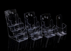 Clear A5 Phamplet Pockets Plastic Brochure Literature Display Holder Stand To Insert Leaflet On Desktop