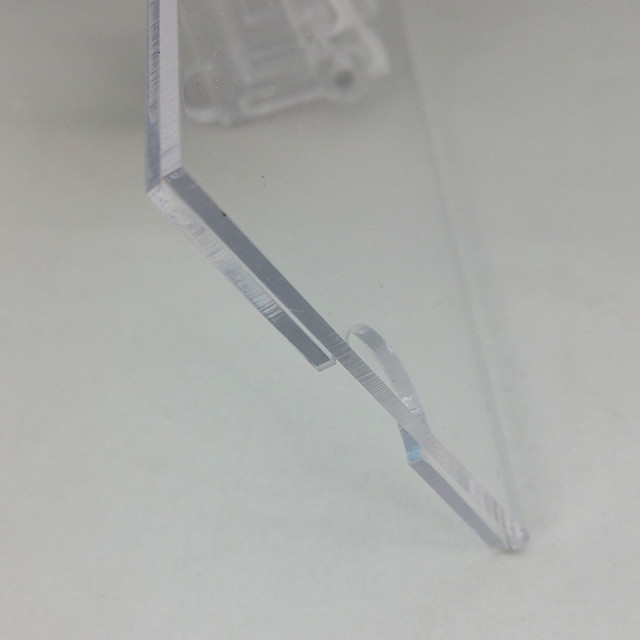 C045 POP Acrylic Plastic Sign Price Tag Card Paper Display Clips Holders For Retail Store Promotion Size185x66mm Good Quality