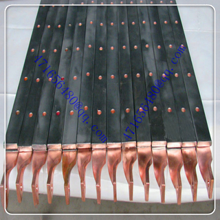 high quality Ni clad copper composite twisted bar with hole for surface treatment