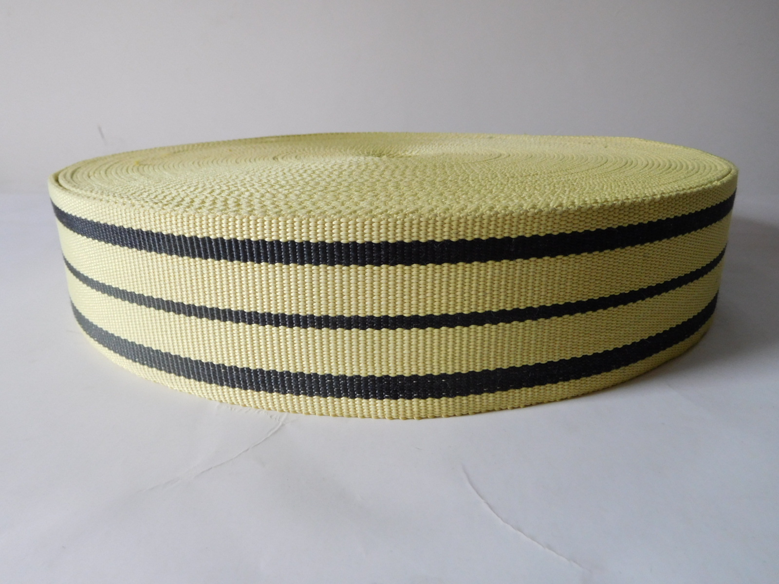 High strong black&yellow kevlar webbing for fire safety 