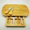 Portable Cheese Board Set with Cheese Knives Bamboo Cutting Board