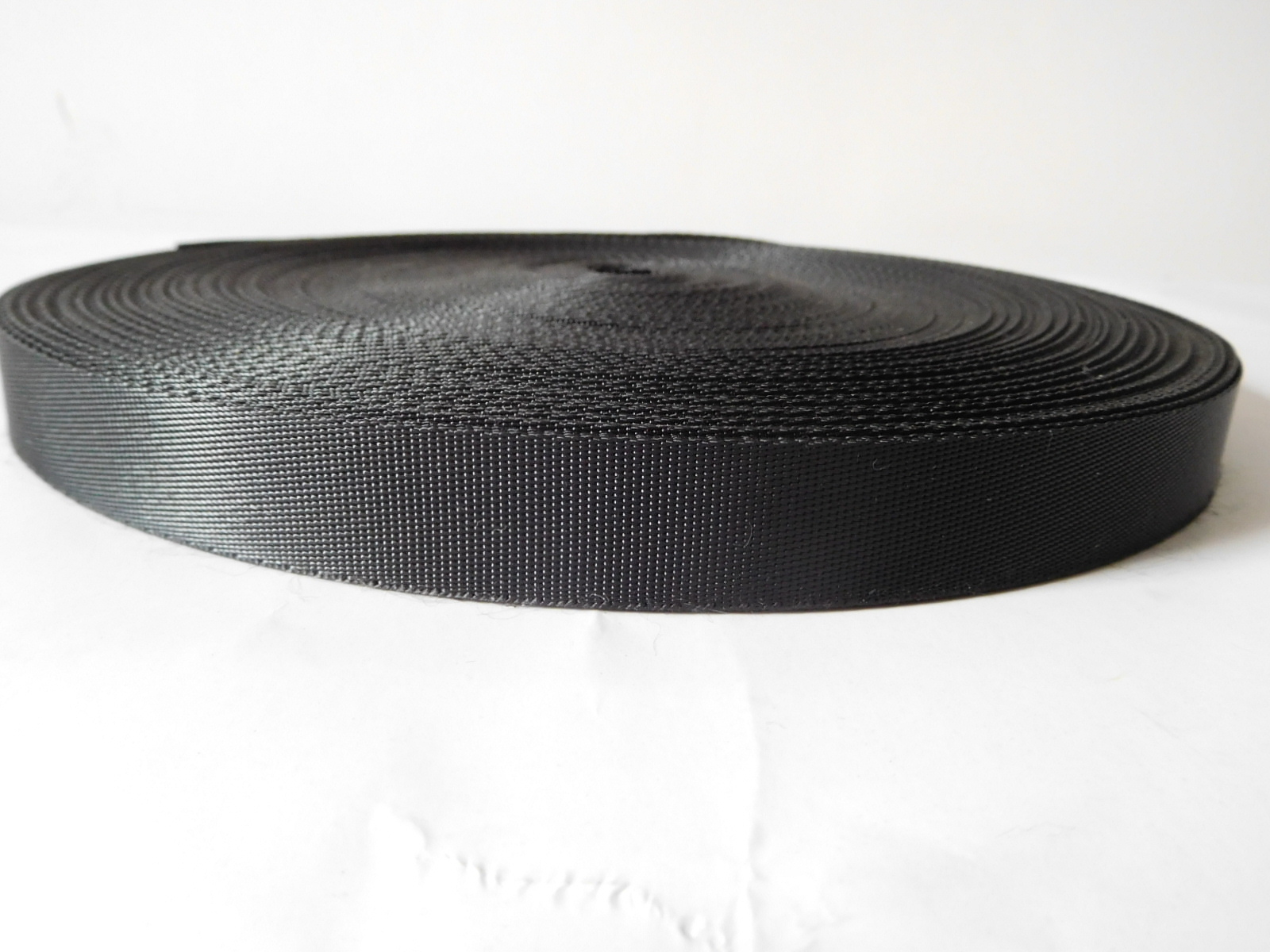 20mm black polyester webbing for safety hats belt