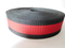 37mm black&red secondary color polyester webbing for belts