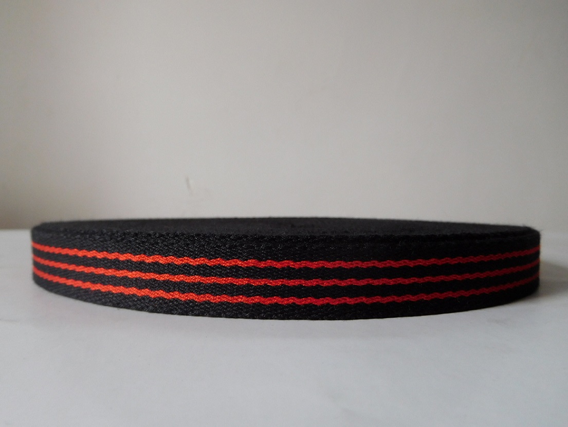 Secondary color high temperature resistance aramid fiber webbing for industry