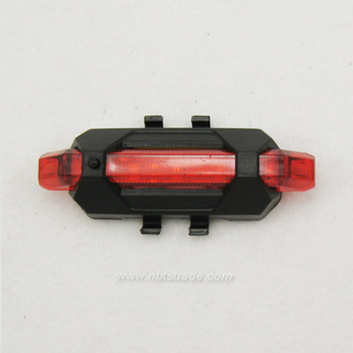  USB Rechargeable 5LED Bicycle Tail Light Warning Lamp 