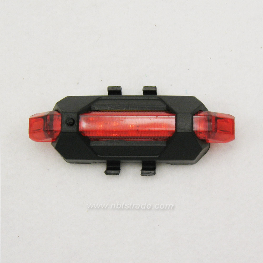  USB Rechargeable 5LED Bicycle Tail Light Warning Lamp 