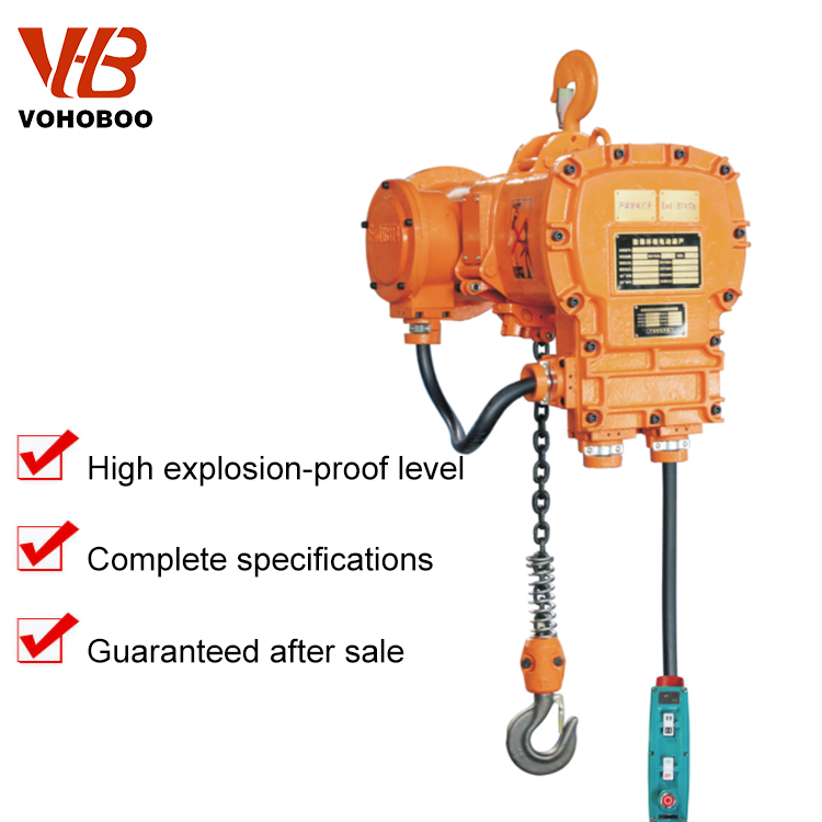 110V/220V/230V Wholesale Explosion Proof Electric Chain Hoist for Building Construction