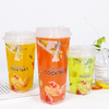 Customized Printed Disposable Plastic Cups with Lids