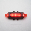  USB Rechargeable 5LED Bicycle Tail Light Warning Lamp 