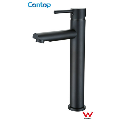 Watermark approval DR brass basin faucet round high-rise black basin mixer