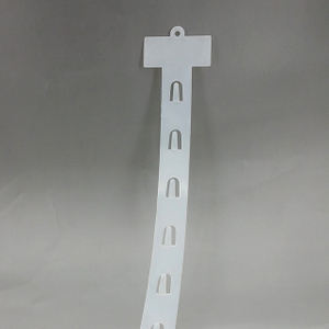 HS73535T14 Plastic PP Retail Hanging Merchandise Clips Strips W3.5cm Products Display For Supermarket Store Promotion L735mm