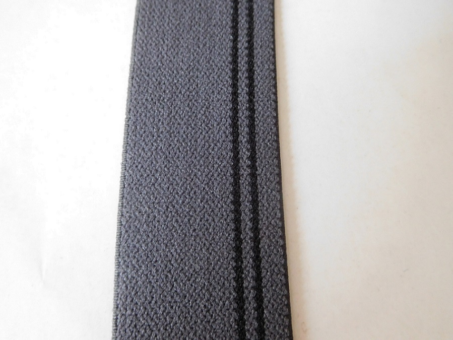 35mm dark grey spandex webbing for garment&accessories