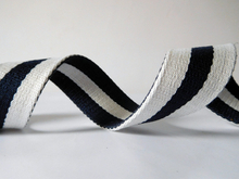 white&black polyester cotton webbing for belts