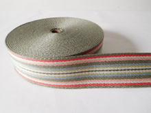 40mm colorful polyester cotton webbing for shoulder belt