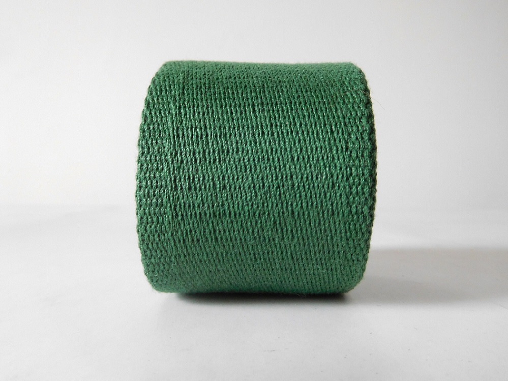 50mm green polyester cotton webbing for belts